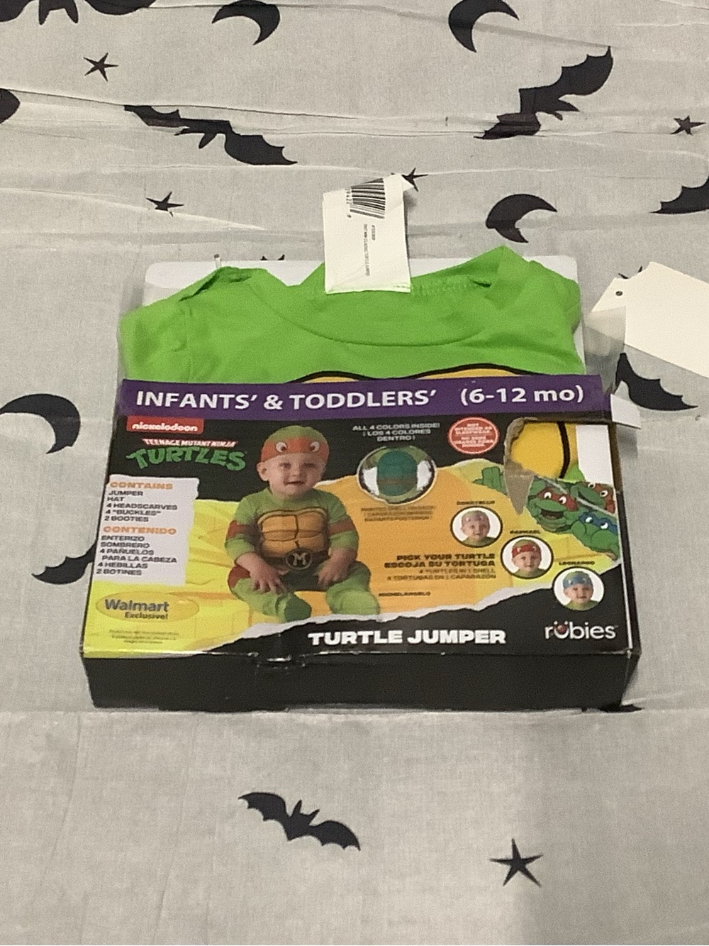 Nickelodeon Teenage Mutant Ninja Turtles Bright Halloween costume size 6-12 mo